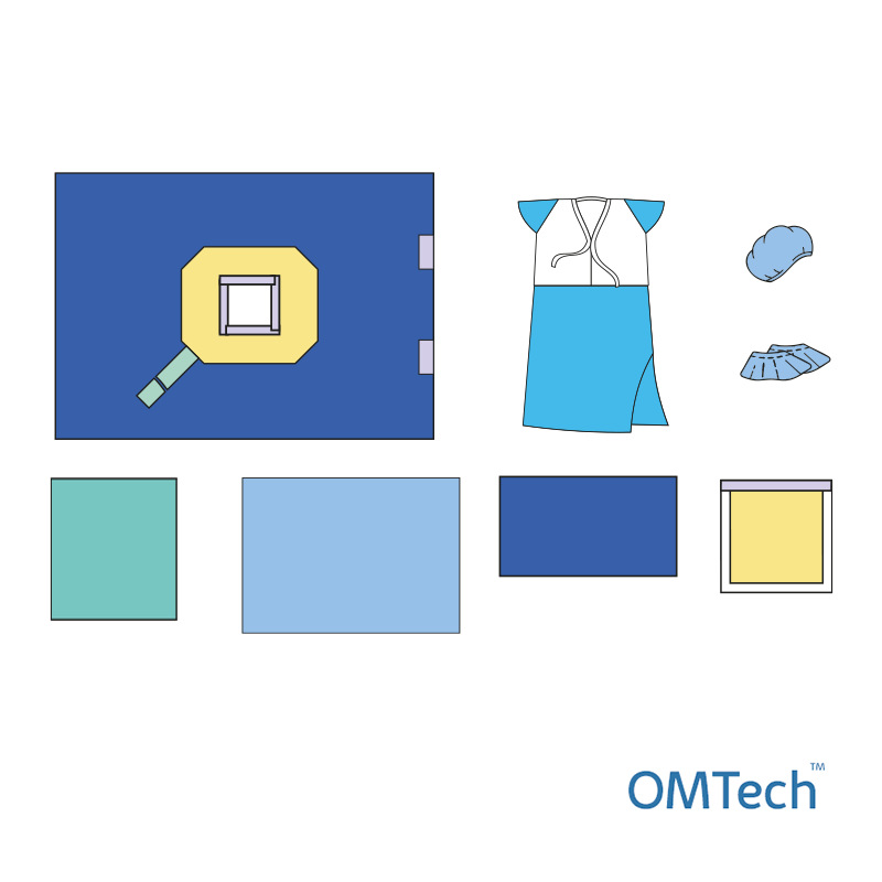 Комплект одягу та покриттів операційних OMTech™ для кесаревого розтину № 1 стерильний